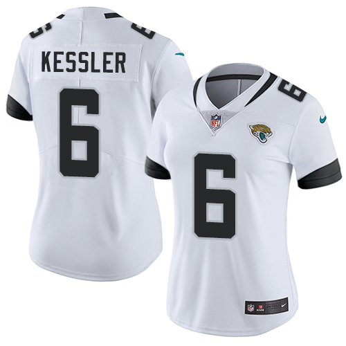 Nike Jacksonville Jaguars 6 Cody Kessler White Women Stitched NFL Vapor Untouchable Limited Jersey